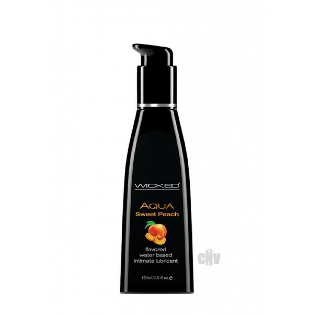 Wicked Aqua Sweet Peach Flavored Lubricant 4oz