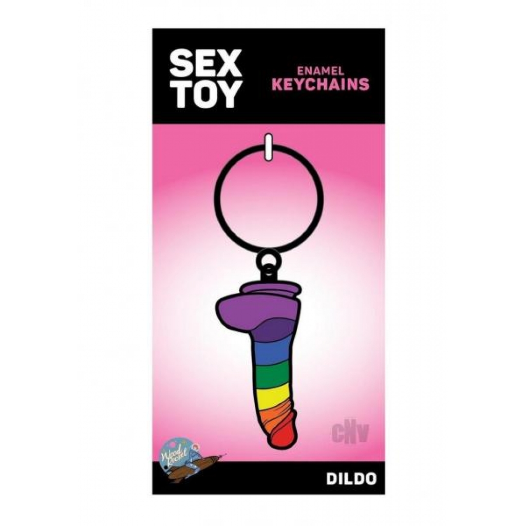 LGBTQ Pride Rainbow Dildo Keychain