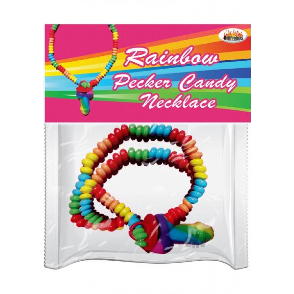 Rainbow Penis Candy Necklace