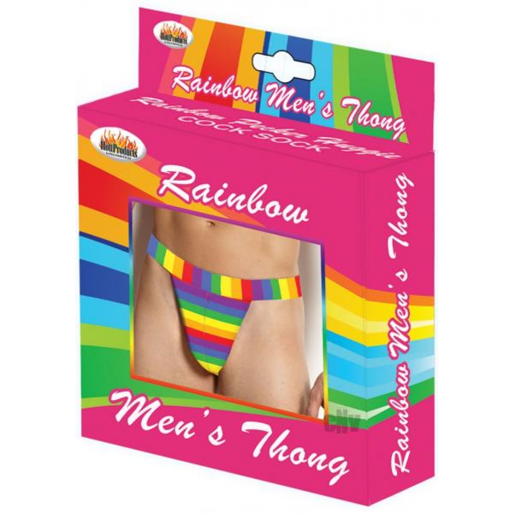 Rainbow Men's Thong - One Size