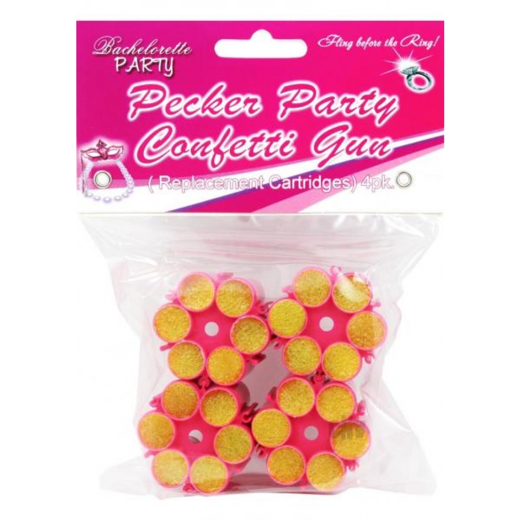 Pecker Party Confetti Gun Refills 4pk