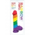 Pumped Rainbow 9.4 Inch Silicone Dildo