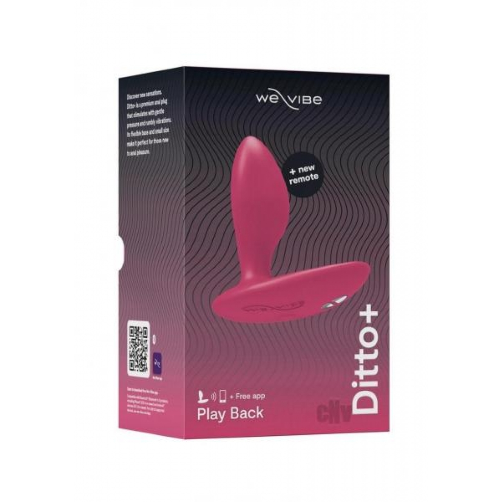 We-Vibe Ditto Plus Vibrating Anal Plug - Cosmic Pink