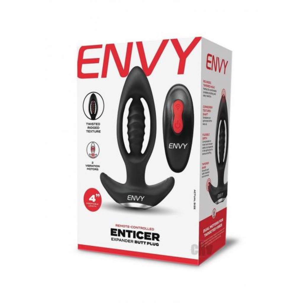 Envy Enticer Black - Flexible Silicone Massager