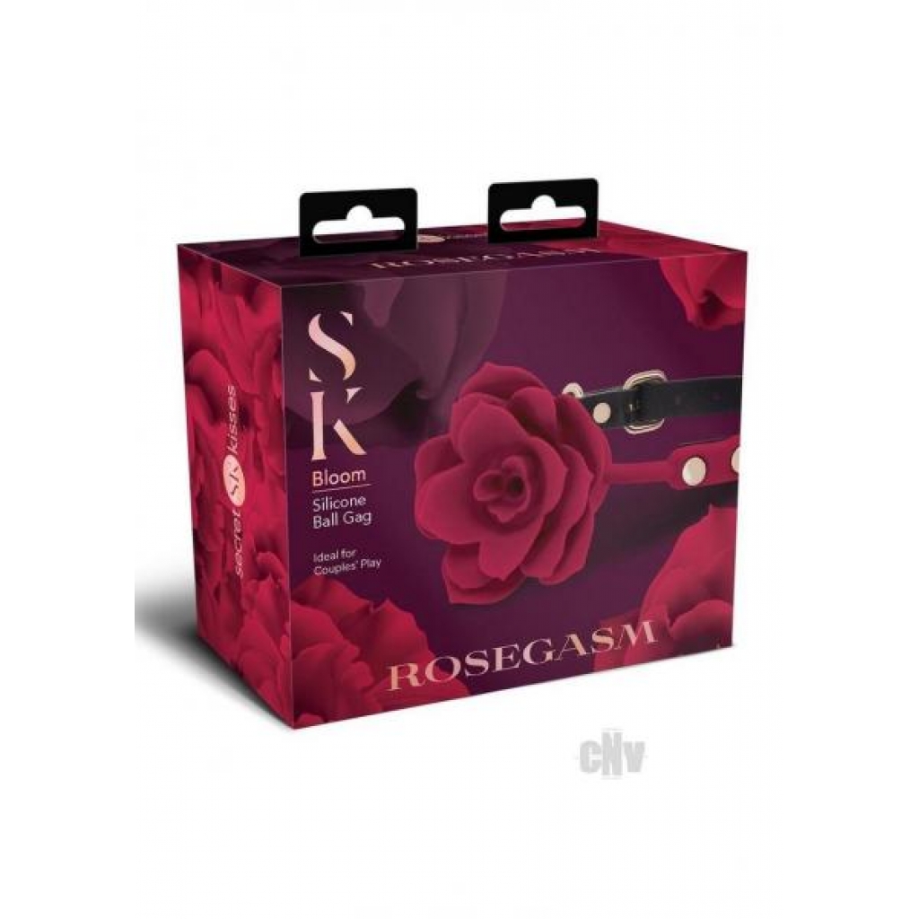 Sk Rosegasm Bloom Silicone Gag - Kinky Bondage Fun