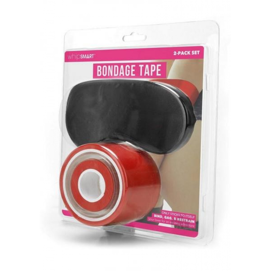 Whipsmart Bondage Tape 100` Red - Versatile Restraint