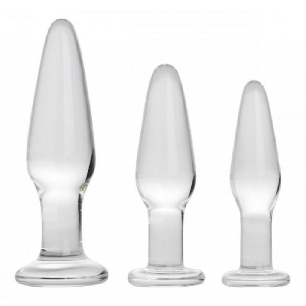 Prism Dosha 3 Piece Glass Anal Plug Kit