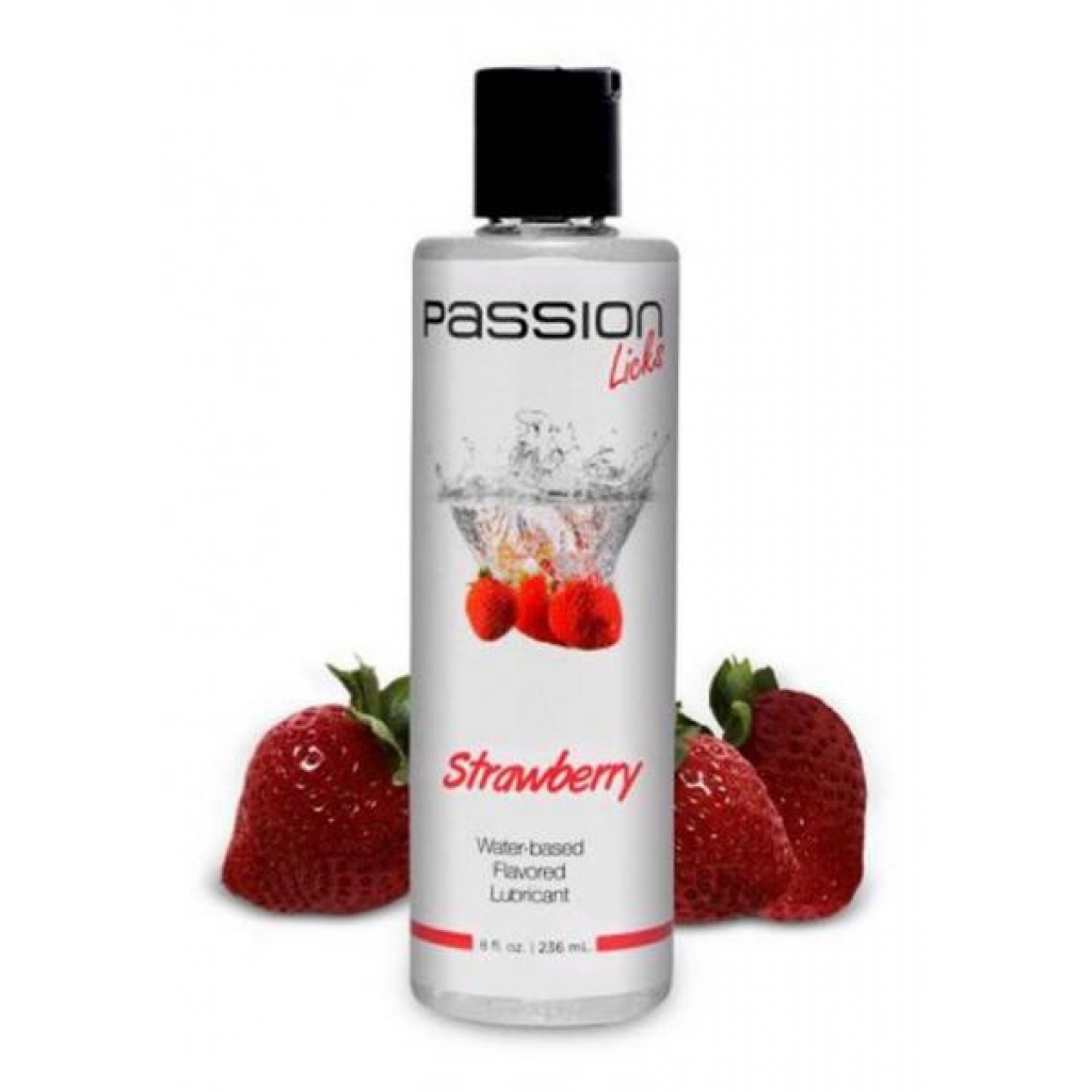 Passion Licks Flavor Lube - Strawberry 8oz