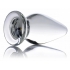 Ember Weighted Tapered Anal Plug | Clear Glass