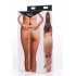 Extra Long Mink Tail Metal Anal Plug - Brown