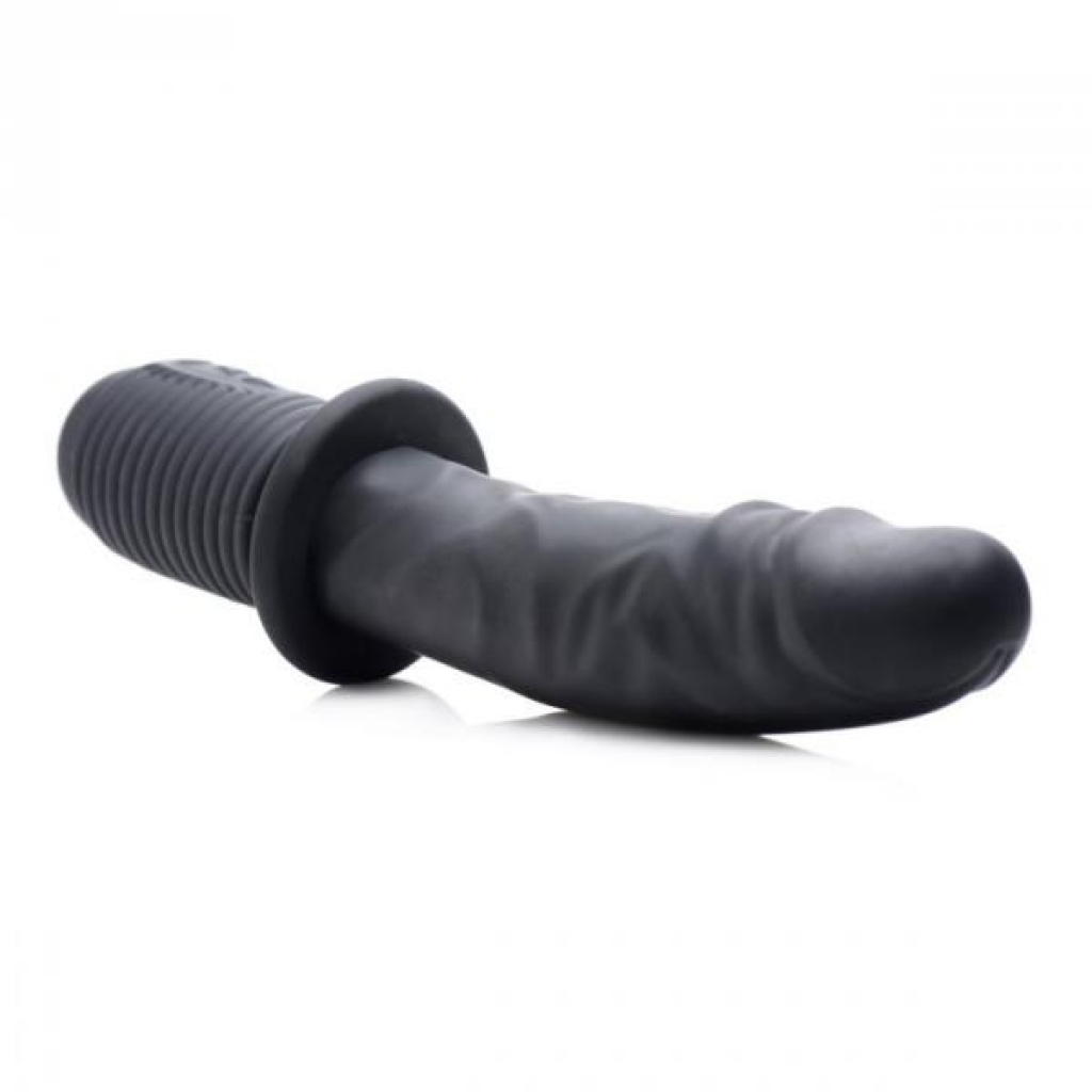 Power Pounder: Rechargeable Vibrating and Thrusting Silicone Dildo