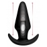 Kinetic Thumping 7X Large Black Butt Plug Thump It!