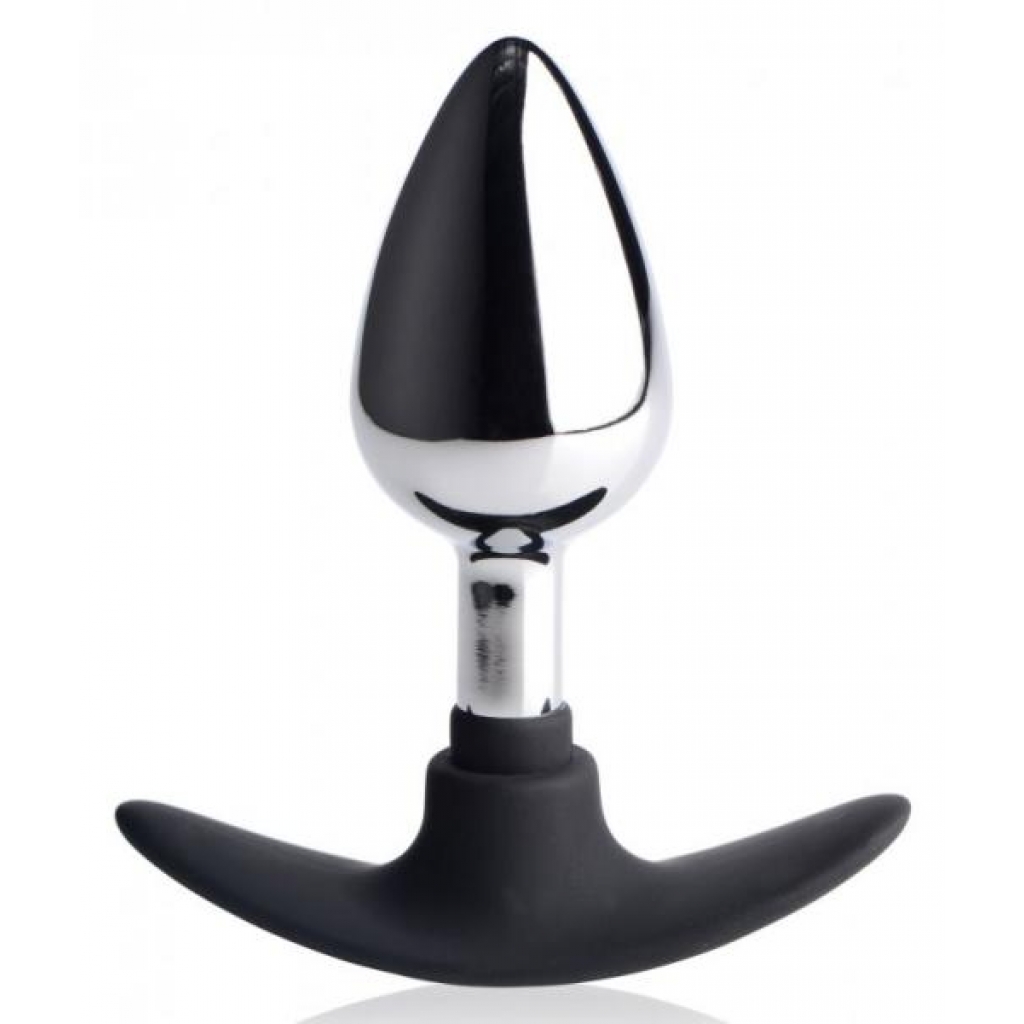 Dark Invader Aluminum Silicone Anal Plug Medium