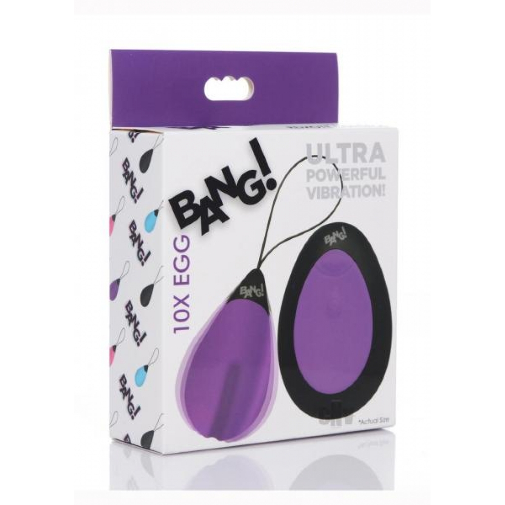 Bang 10x Silicone Vibrating Egg - Powerful & Compact