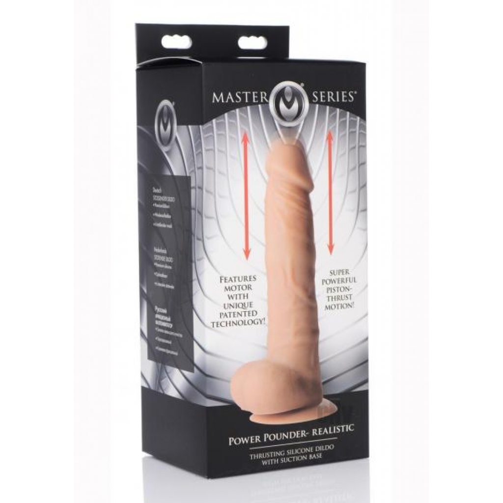 Ms Power Pounder Thrusting Dildo Tan