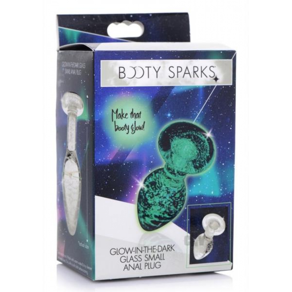 Booty Sparks Glow Glass Plug - Small