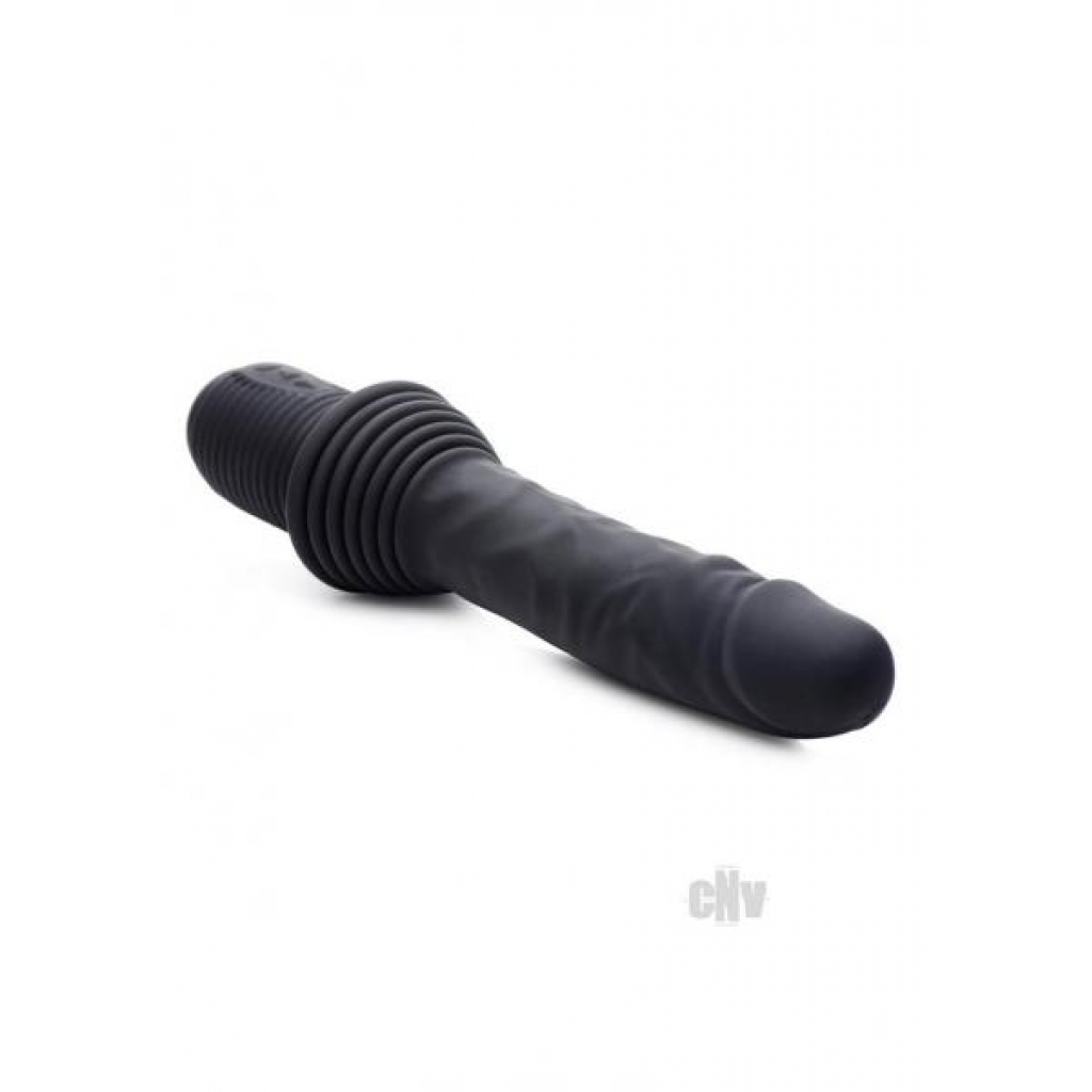 Ms Vibrating Thrusting Dildo - Black