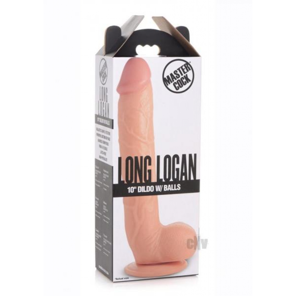 Mc Long Logan Dildo W/balls 10 Light