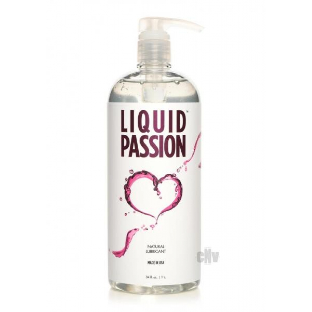 Liquid Passion Natural Water-Based Lubricant - 34oz