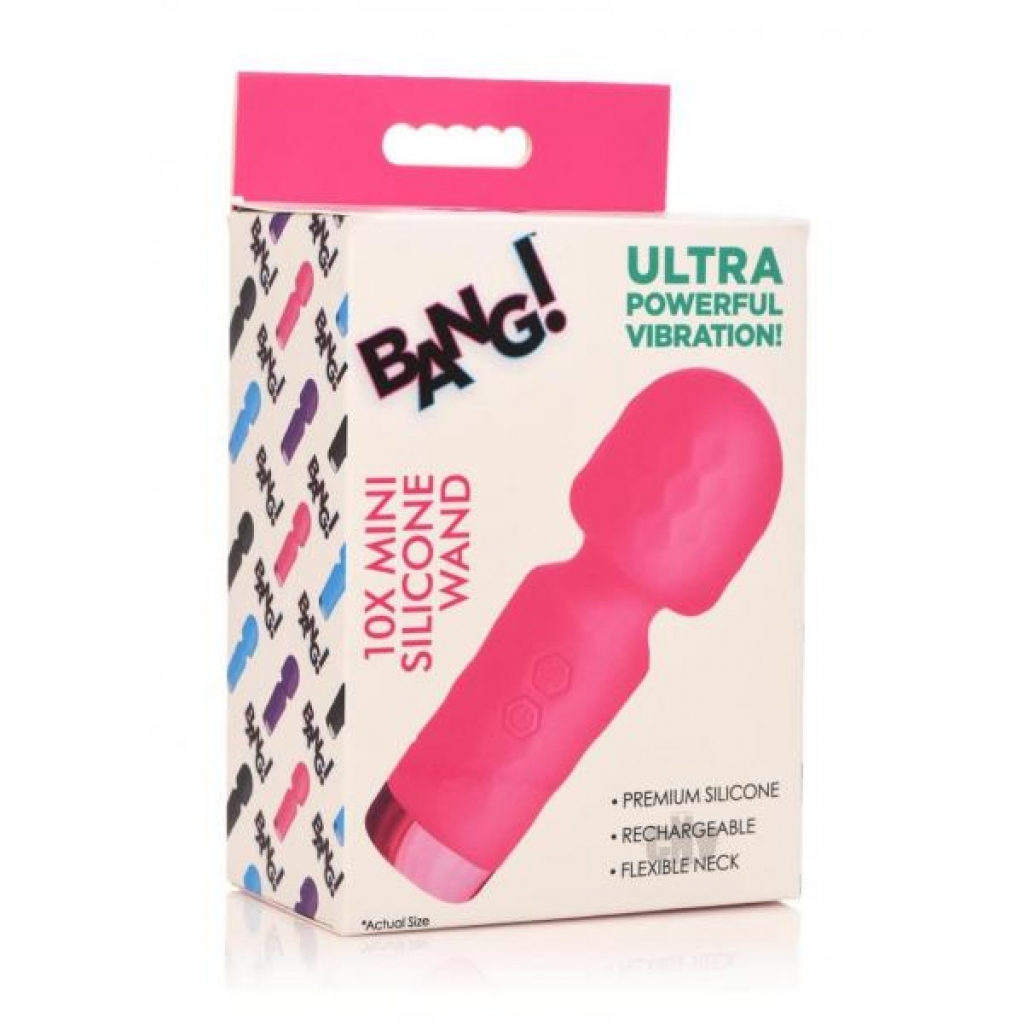 Bang 10x Mini Silicone Wand - Pink