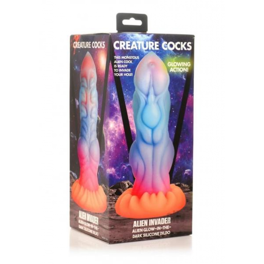 Creature Cocks Alien Invader Glow-in-the-Dark Dildo