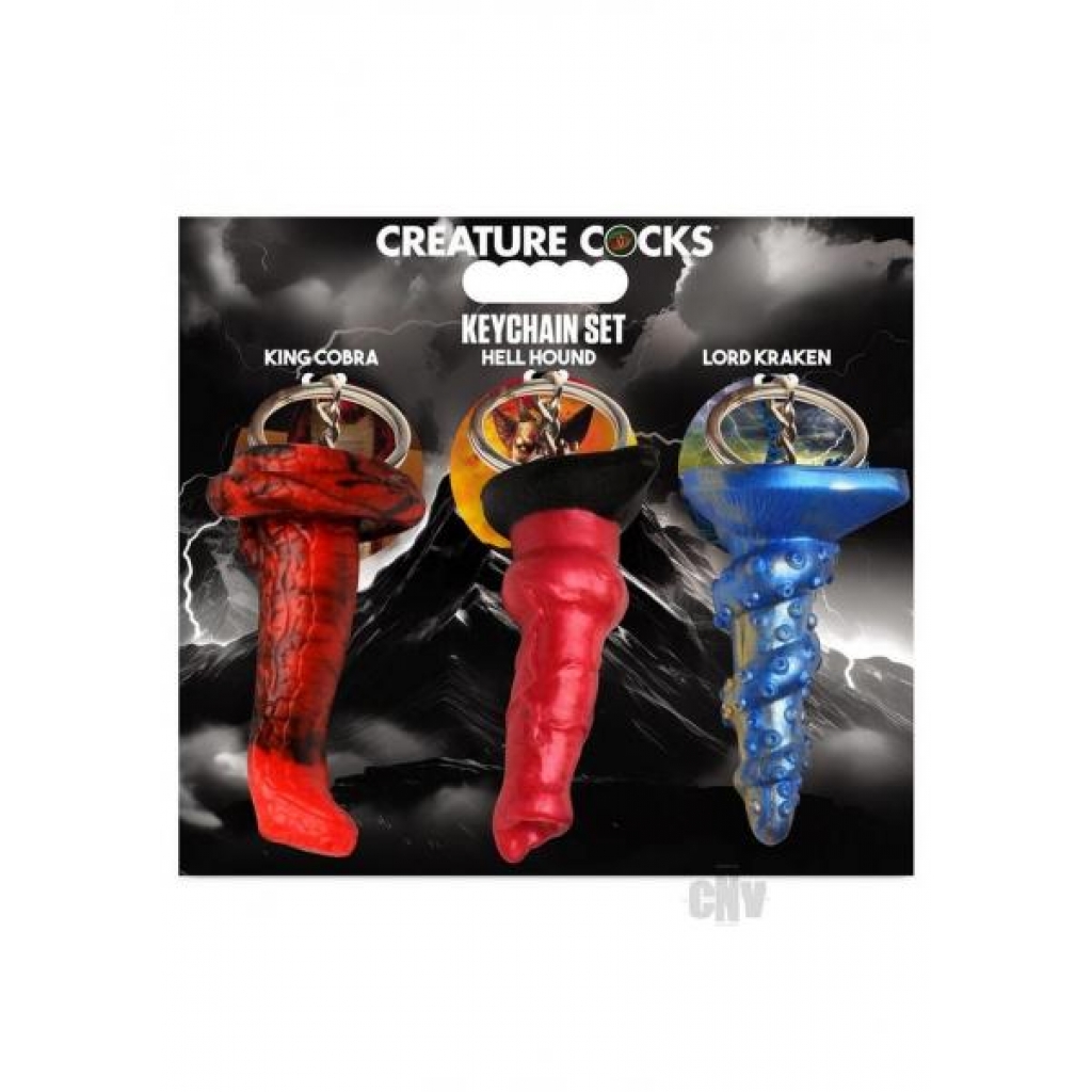 Creature Penis King Hound Keychain Set