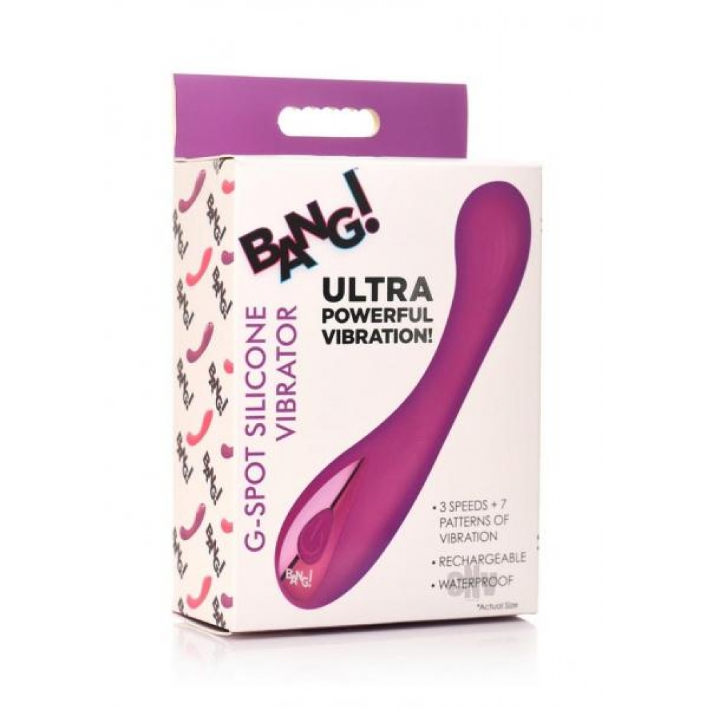 Bang Gspot Silicone Vibrator - Purple