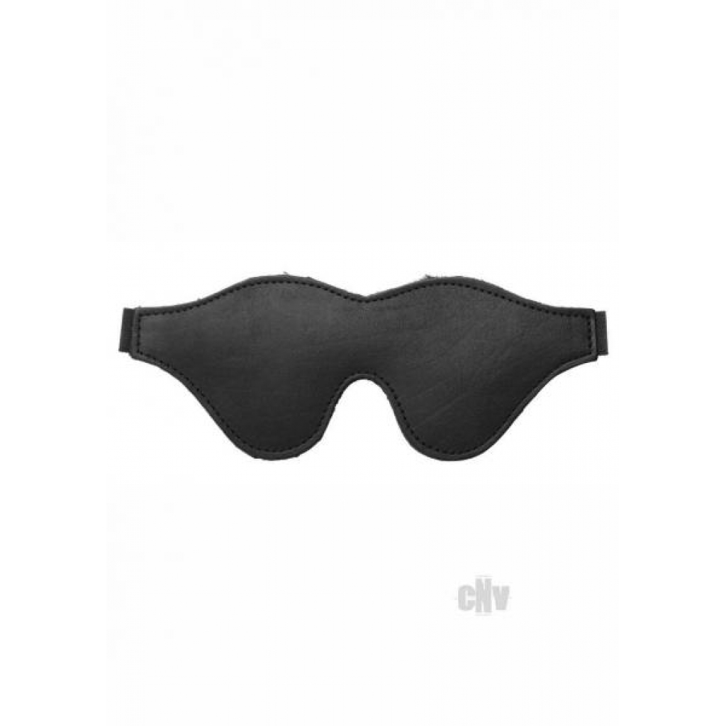 Strict Black Fleece Lined Blindfold