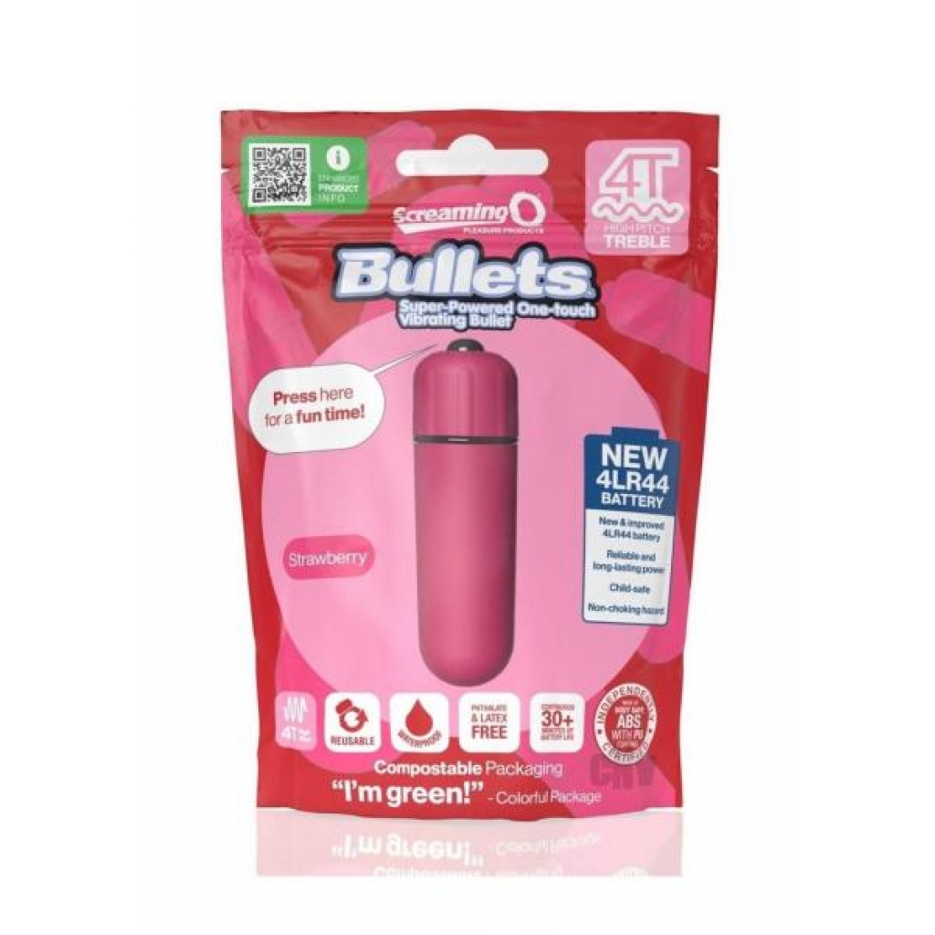 Screaming O 4T Bullet Vibrator - Strawberry