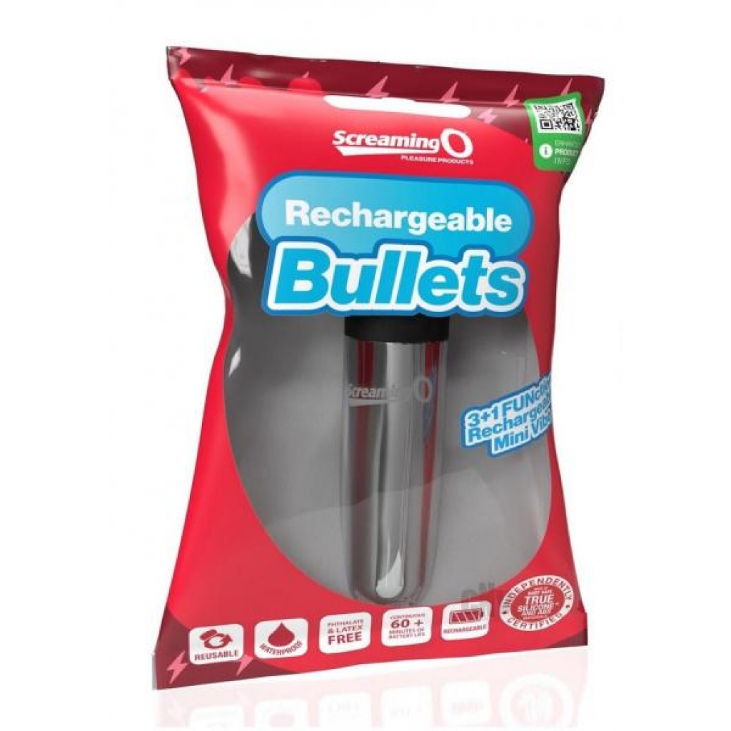 Screaming O Rechargeable Bullet - Silver