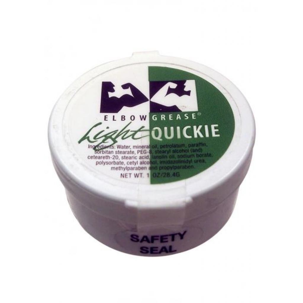 Elbow Grease Light Quickie Cream Lubricant - 1 Ounce