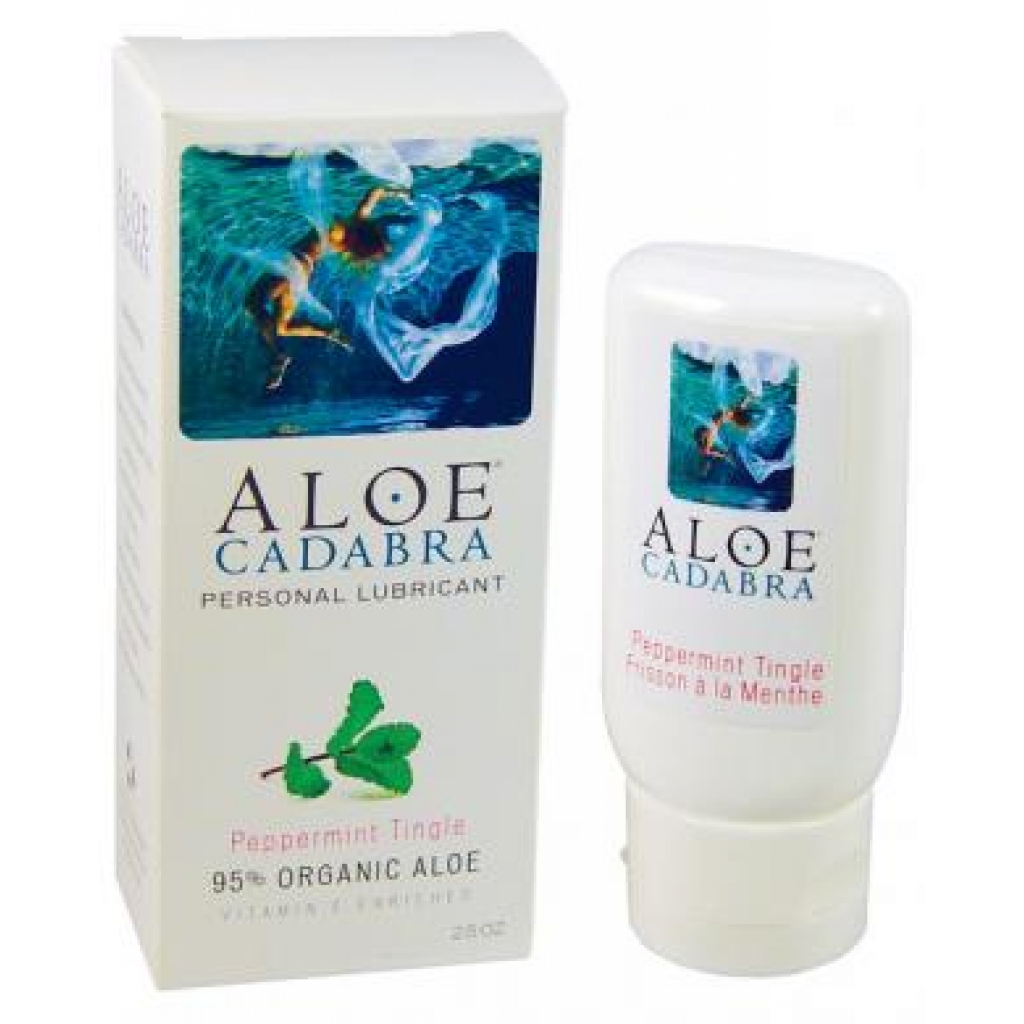 Aloe Cadabra Organic Lubricant - Peppermint Tingle, 2.5 oz