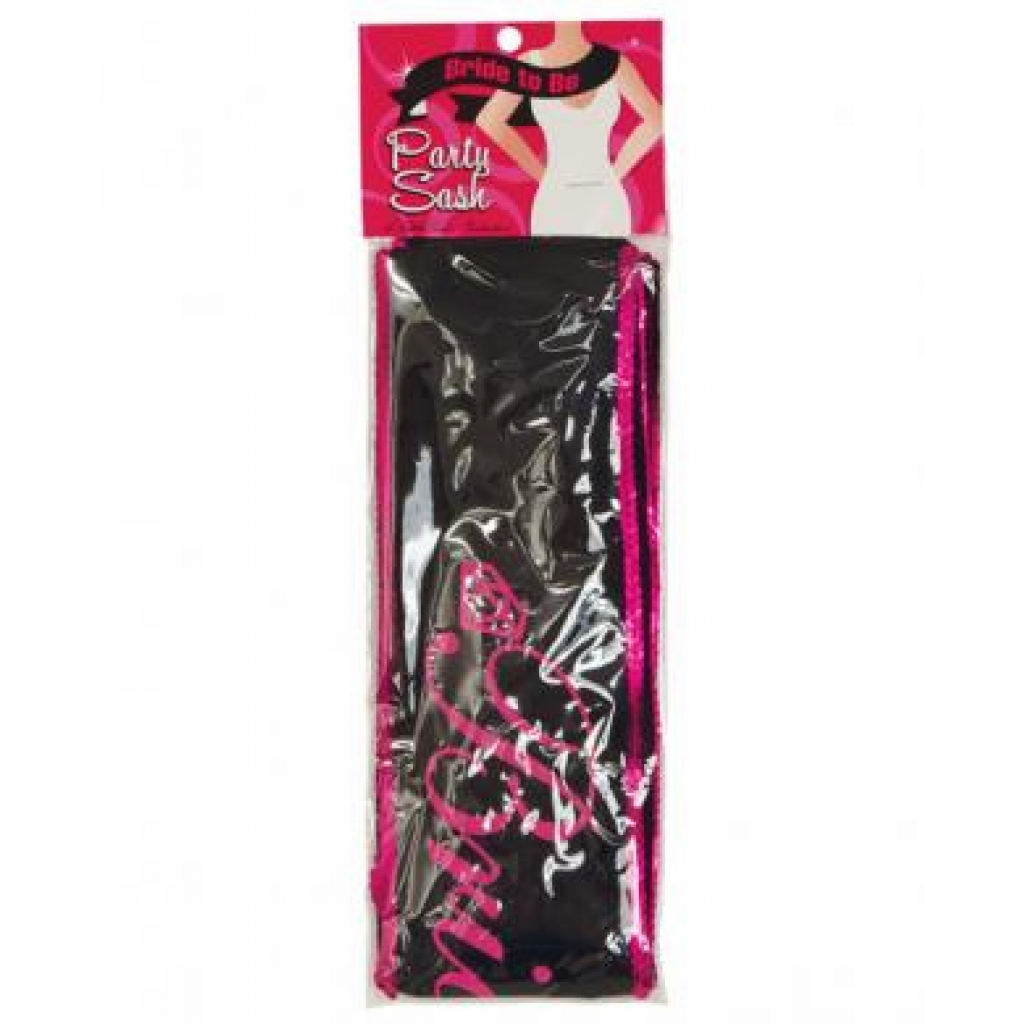 Bride to Be Party Sash - Black