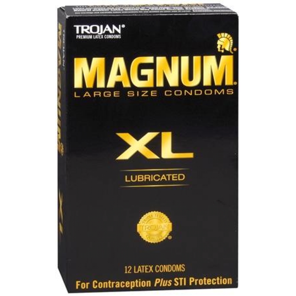 Trojan Magnum XL Lubricated Condom - Box of 12