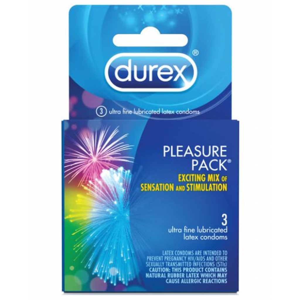 Durex Pleasure Pack - 3 Pack Condoms