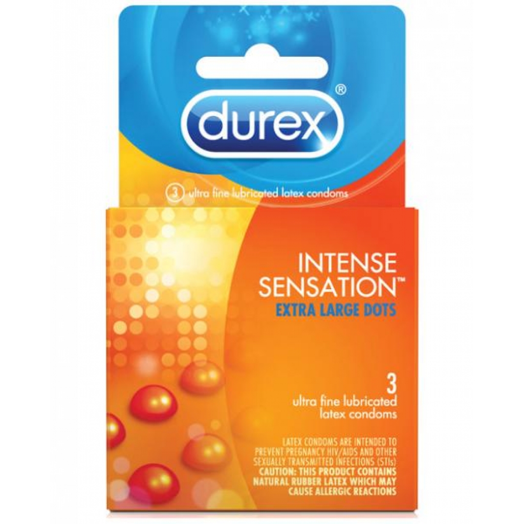 Durex Intense Sensation Extra Large Condoms - 3 Pack