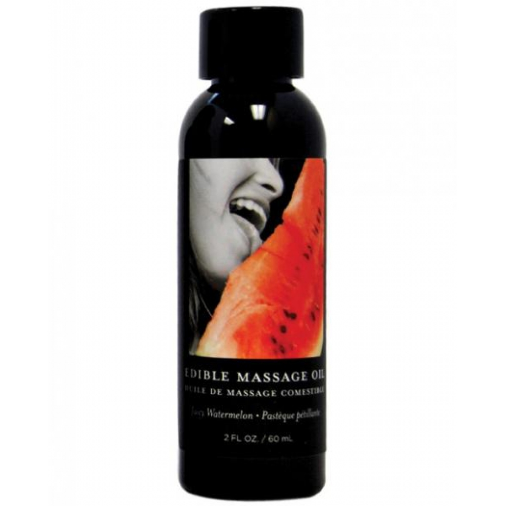 Earthly Body Edible Massage Oil Watermelon 2oz