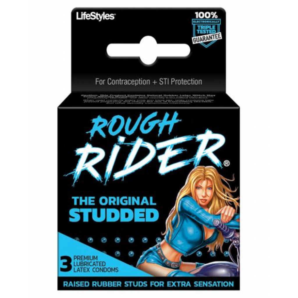 Rough Rider Studded Condom 3 Pack