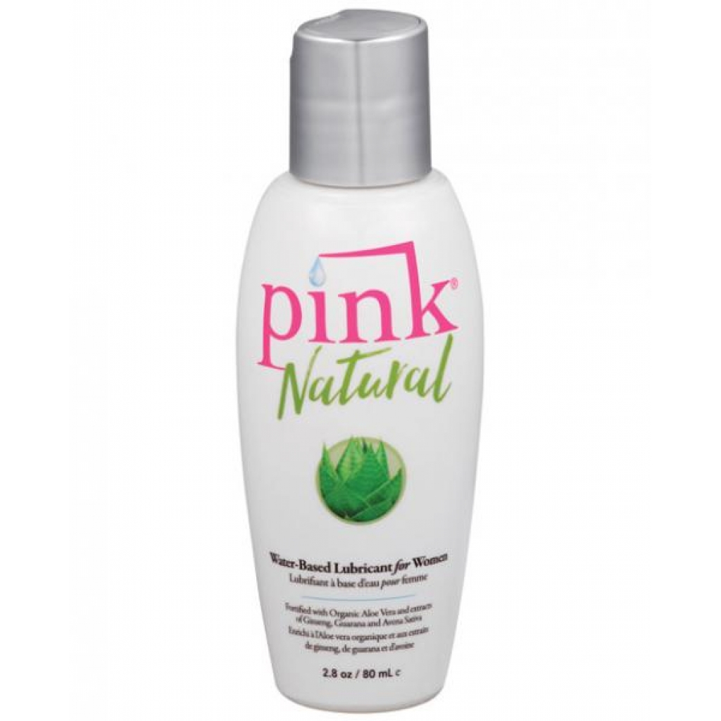 Pink Natural Water-Based Lubricant for Women - 2.8oz