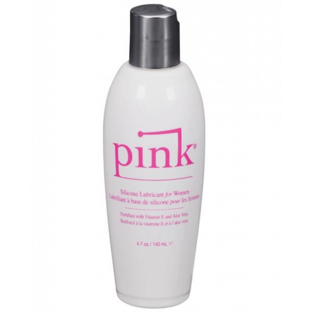 Pink Silicone Lube Flip Top Bottle - 4.7 fluid ounces