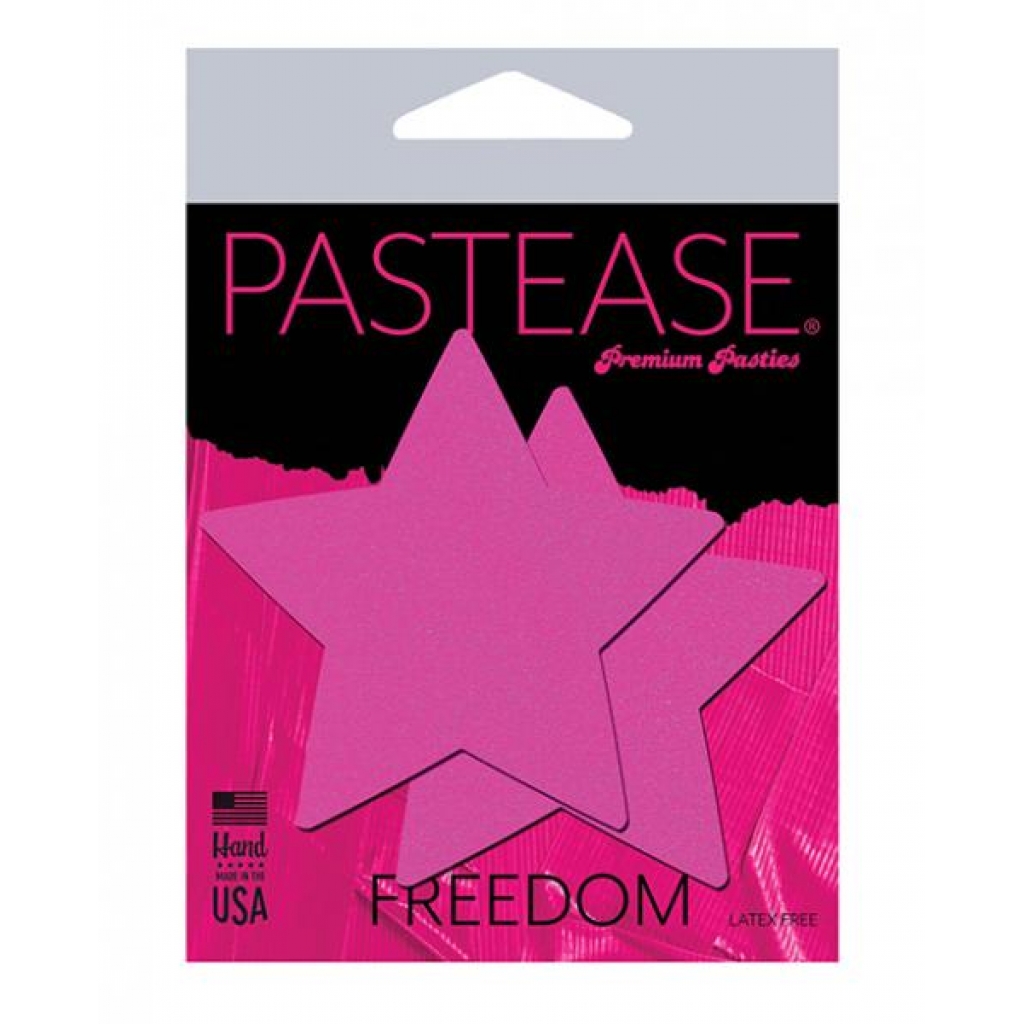 Neon Pink Star Nipple Pasties