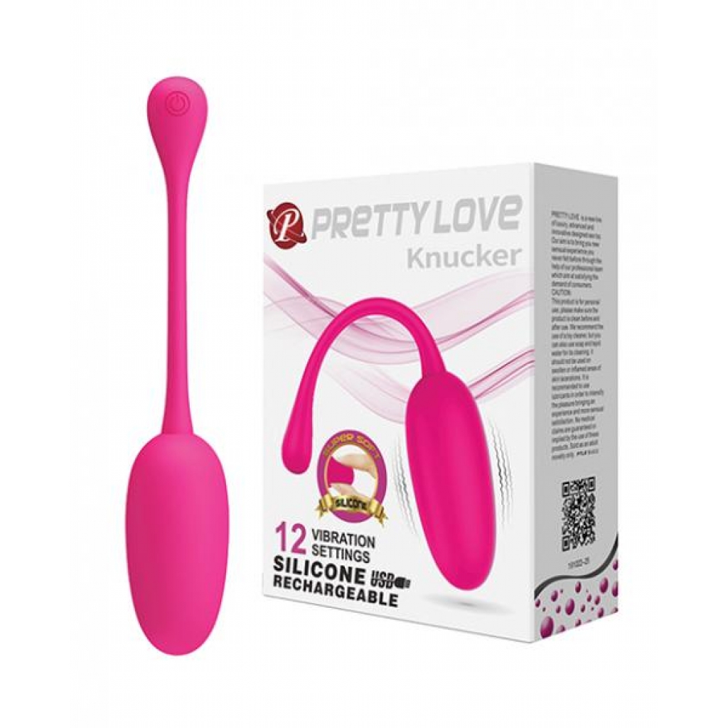 Pretty Love Knucker Remote Egg - Neon Pink