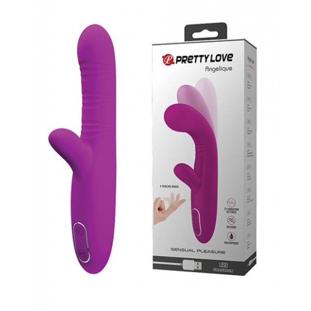 Pretty Love Angelique: Come Hither Vibrator - Fuchsia