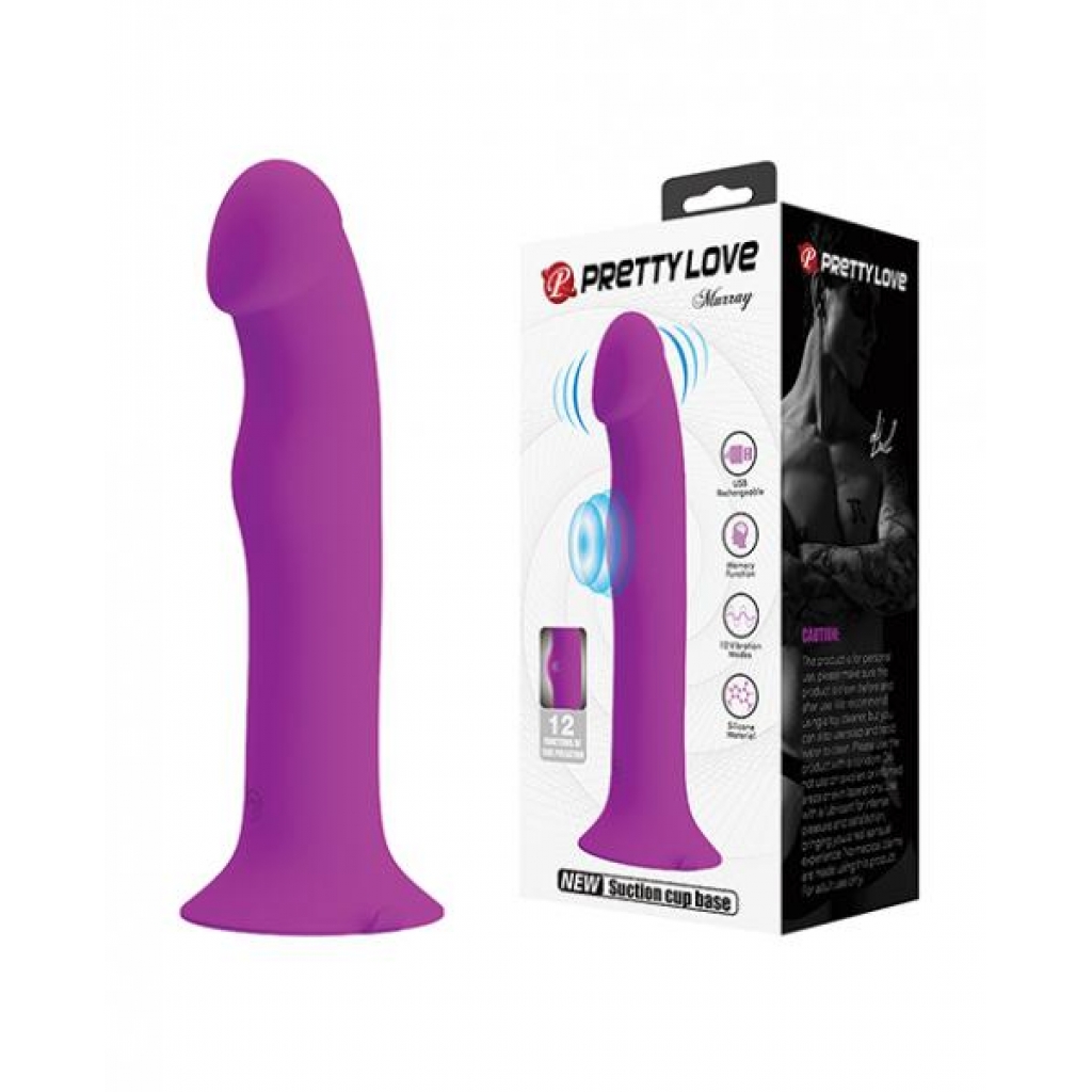 Pretty Love Murray Pulsating Dildo - Black