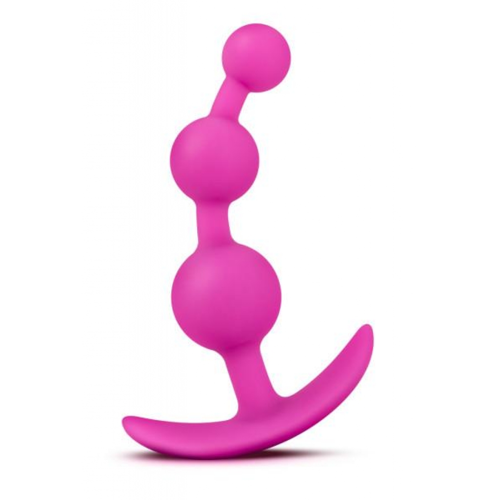 Luxe Be Me 3 Fuchsia Anal Beads - Delightful Pleasure