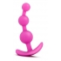 Luxe Be Me 3 Fuchsia Anal Beads - Delightful Pleasure