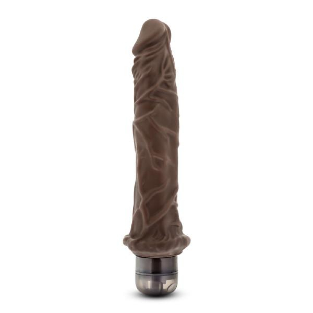 Mr Skin Vibe 8 Vibrating Dildo - Chocolate Brown