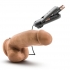 MMA Fighter Vibrating 7 Inches Realistic Penis - Mocha