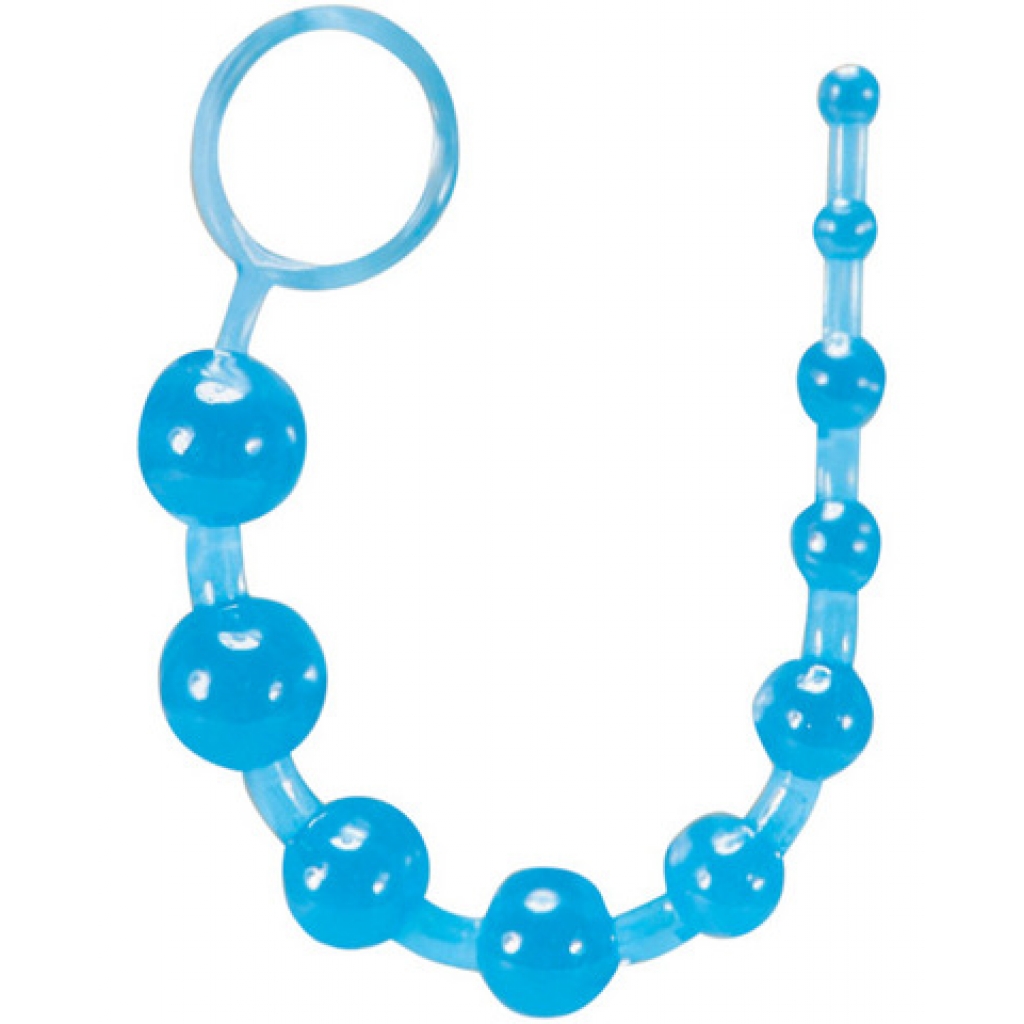 Sassy Beginner-Friendly Anal Beads - Blue