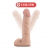 X5 7-Inch Flexible Spine Dildo - Beige